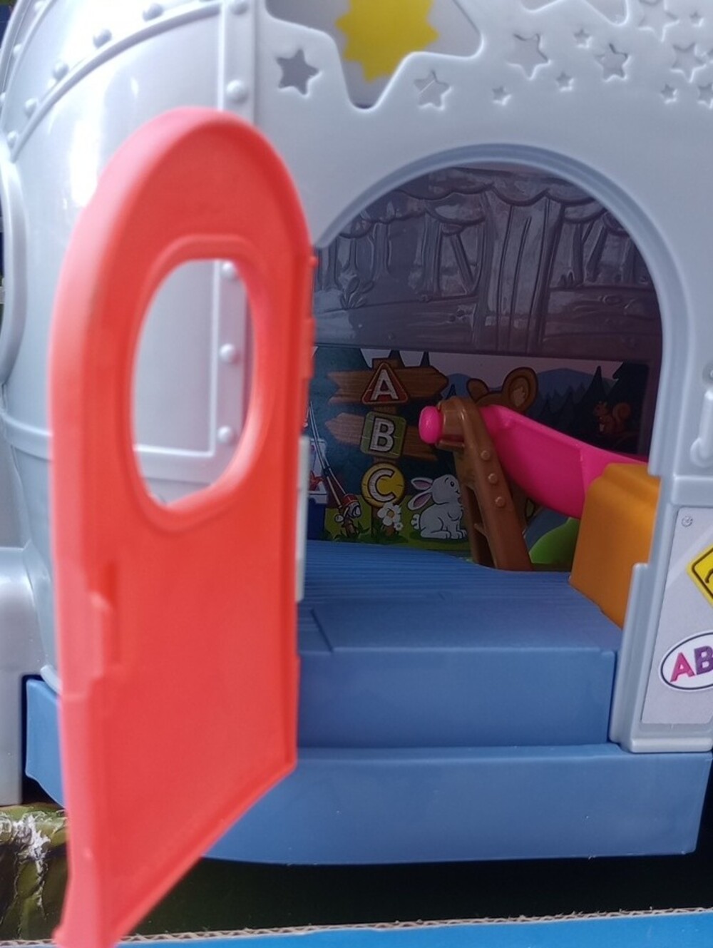 Fisher-Price Little People Light-Up Learning Camper - Blue, Silver & Red - Picture 14 of 15